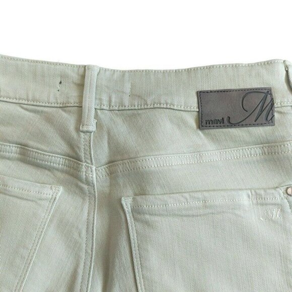 Mavi TESS High Rise Skinny Denim Jeans Womens 27 X 27 Pants Light Green Sample - Picture 5 of 6